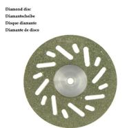 10pcs Set 2.35mm Shaft 22mm Diameter Full Face Oblique Slotted Diamond Mini Cutting Discs Cut-off Wheel Blades Set